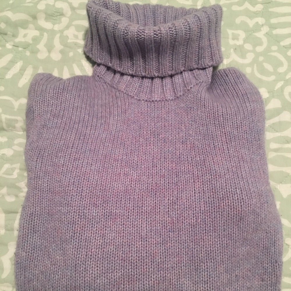 J. Crew cashmere turtleneck in bluestone multi